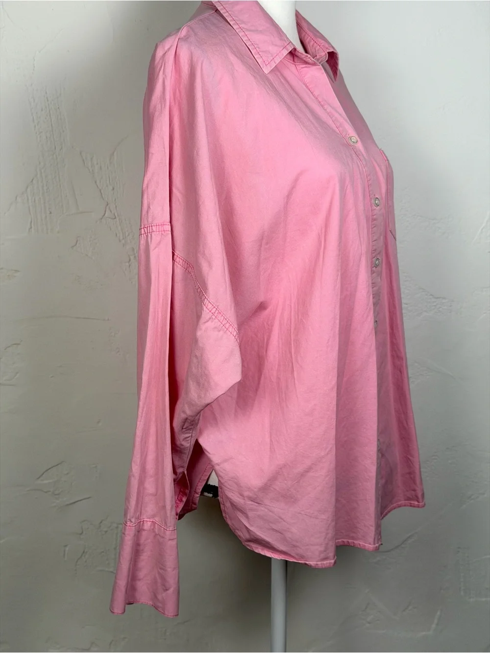 POL Pink Classic Oversized Joss Shirt - Lux Quality size Medium